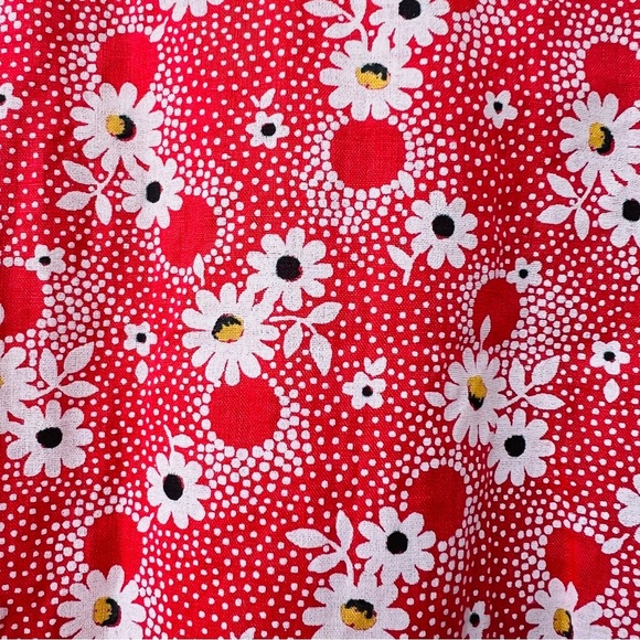 SEA NEW YORK DAISY PRINT BUTTON FRONT SHIRT DRESS ELBOW SLEEVES SIZE 16 NWT $350 - Picture 8 of 11